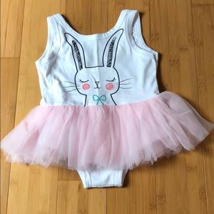 🐰 Floral Pig bunny bodysuit tutu size 90(2)